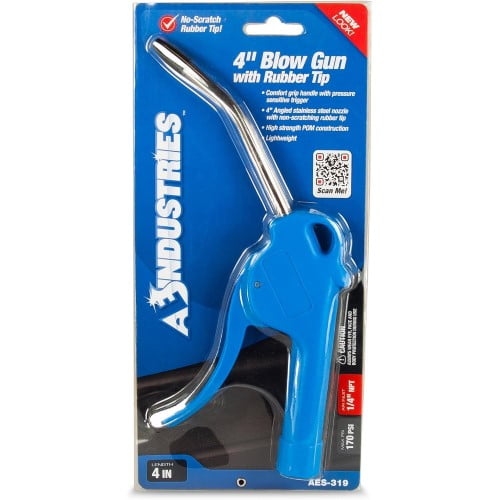 AES Industries 319 4" Blow Gun with Rubber Tip AES-319