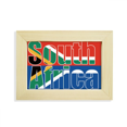 thumbnail image 1 of Marco de foto Unbranded bandera de Sudáfrica 5x7 pulgadas madera, 1 of 4