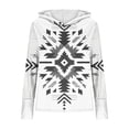 thumbnail image 5 of LEKWK Women's Fashion Hoodies & Sweatshirts Regular Fit Hooded Long Sleeve Tops Regular Fit Native Southwestern Print Sweatshirts Vintage Tribal Design Vacation Lounge Outfits, 5 of 5