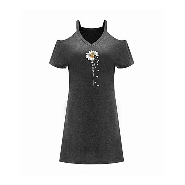 Vestido informal con hombros descubiertos para mujer, ropa de calle, hasta la , para aniversario XL