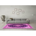 thumbnail image 3 of Ahgly Company Indoor Rectangle Medallion Pink Traditional Area Rugs, 3' x 5', 3 of 4