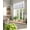 Gray Blue, variant on Farmhouse Rustic Wood Texture Kitchen Valances for Windows Burnt Orange Grey Valance Curtains&nbsp; for Kitchen /Living Room/Bedroom/ Bathroom Decor, 54"x18 " ,Rod Pocket 1 Panel,