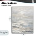 thumbnail image 4 of Stupell Industries Contemporary Shallow Reflections Morning Light White Framed Giclee Art, 11 x 14, by Riley B, 4 of 8
