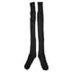 thumbnail image 4 of Calentadores de tubo de pierna cálidos de punto de cable Medias de tubo de pierna de invierno Calcetines de bota alta hasta el muslonegro, 4 of 5