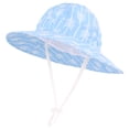 thumbnail image 2 of Xfvqtps Chapeau de Soleil d'Été pour Enfants Garçons Filles Imprimé Mignon Sangle Réglable Pliable Packale Plage Respirant Protection Solaire, 2 of 5