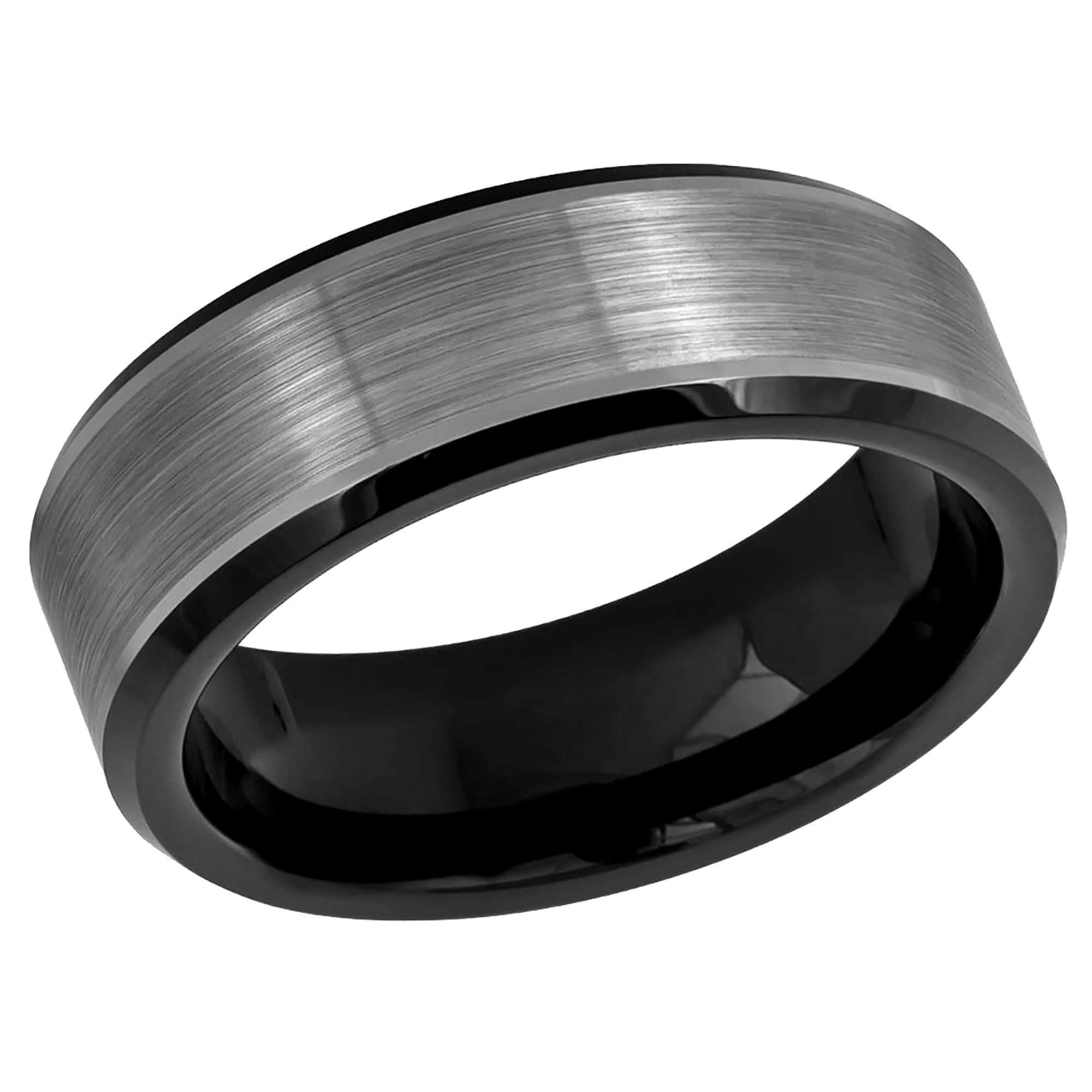 Details about   Tungsten Carbide Wedding Band Wood  CZ  7-13-Free Gift Box 