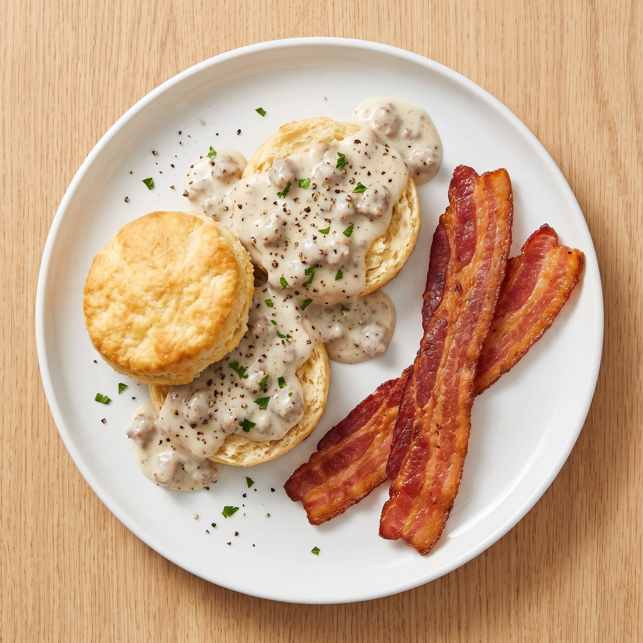 Biscuits & Gravy Breakfast-for-Dinner