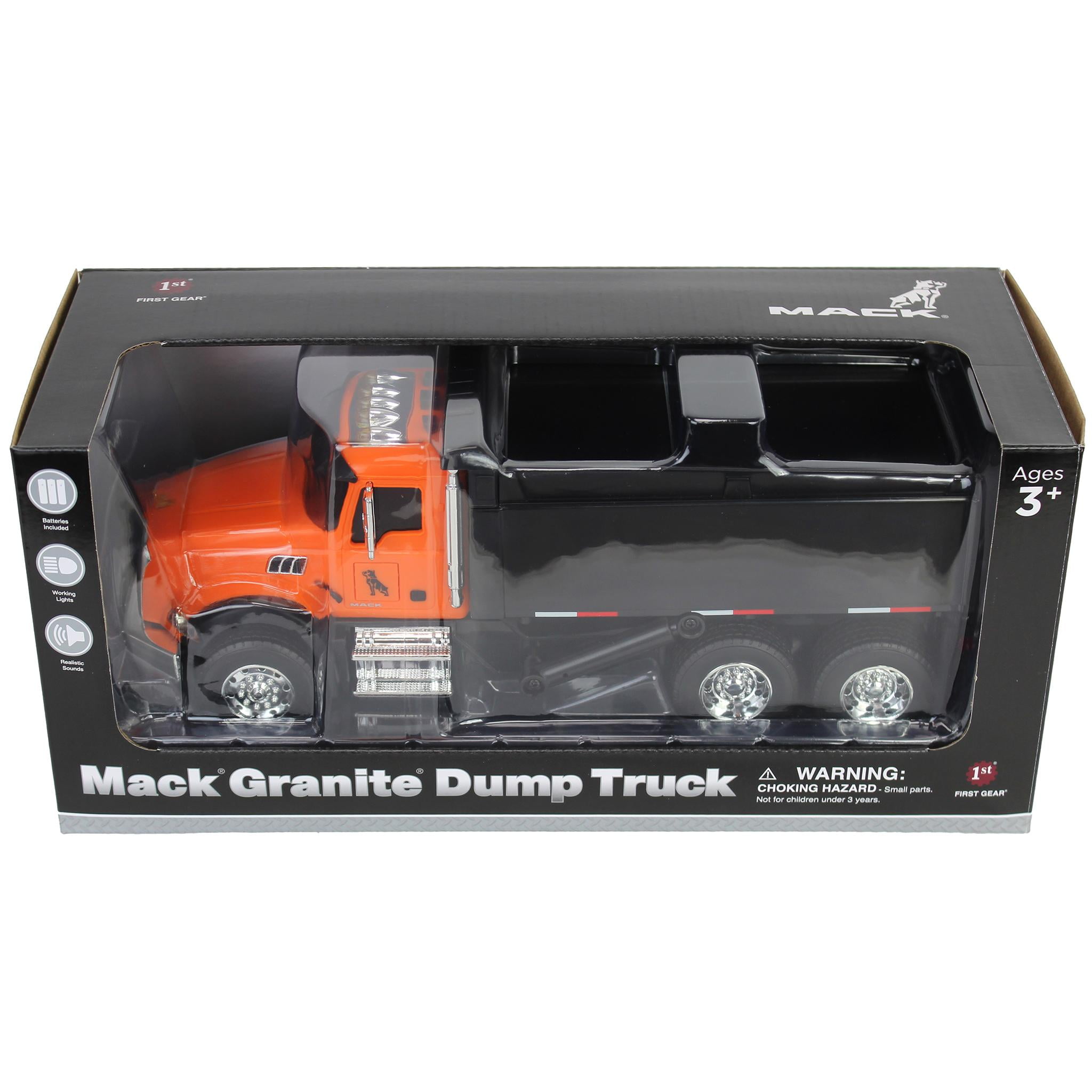 First Gear Inc 1/24 Durable Orange Plastic Mack Granite Dump Truck
