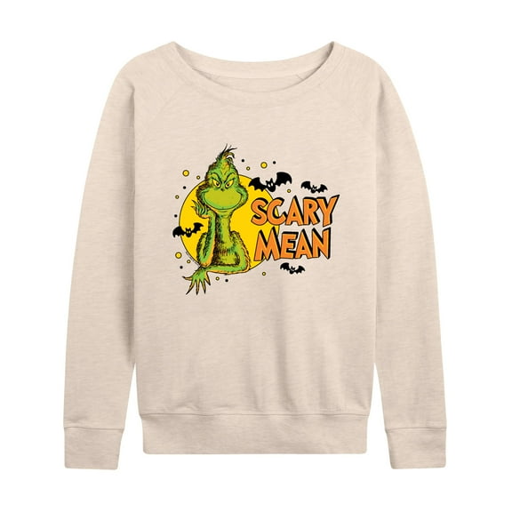 The Grinch - Scary Mean - Women's Lightweight French Terry Long Sleeve Shirt