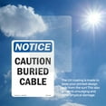 thumbnail image 5 of Caution Buried Cable OSHA Notice Vinyl Decal Label 7 Inch x 5 Inch - 5 Pack, 5 of 6