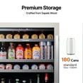 thumbnail image 6 of Ca'Lefort 24 inch Beverage Refrigerator Cooler,180 Can Beverage Fridge with Stainless steel Glass door, 6 of 10
