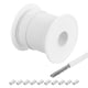 thumbnail image 1 of Cuerda de alambre Uxcell de 100 pies (30 m) de cable de acero inoxidable 304 recubierto de vinilo de 3/64" (1 mm) con 10 piezas de manguitos de aluminio blancos, 1 of 7