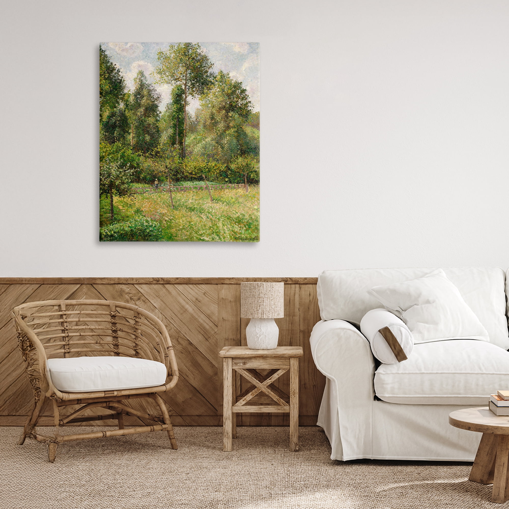 Stupell Industries Poplars Classic Landscape Canvas Wall Art, design by Camille Pissarro