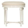 thumbnail image 3 of Hillsdale Tabouret de Coiffeuse Cape May en Blanc Mat, 3 of 4