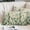 Green Beige, variant on St Patrick's Day Pillow Covers, Linen Long Throw Pillow Case, Spring Leaves Green Flowers Plants Beige Holiday Pillow Protector Decorative Cushion Cover for Living Room/Bedroom 12" x 20"
