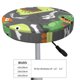 thumbnail image 4 of Disketp Cartoon Dinosaurs Funda Redonda para Taburete, Funda de Cojín para Silla de Bar Suave y Elástica-13 inch, 4 of 7