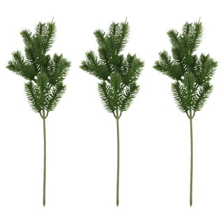 Honrane Faux Pine Branches Durable Plastic Pine Branches 40pcs