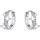 thumbnail image 1 of Star Cubic Zirconia Huggie Hoop Earrings for Women Teen Girls Sterling Silver Constellation Cartilage Cute Charms CZ Sleeper Small Hoop Dainty Stars E, 1 of 4