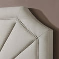 thumbnail image 3 of Pleated Upholstered King Headboard in Cream, 3 of 3