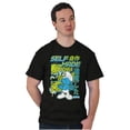 thumbnail image 3 of The Smurfs Cool Kanji Self Made Men's Graphic T Shirt Tees Brisco Brands X, 3 of 5
