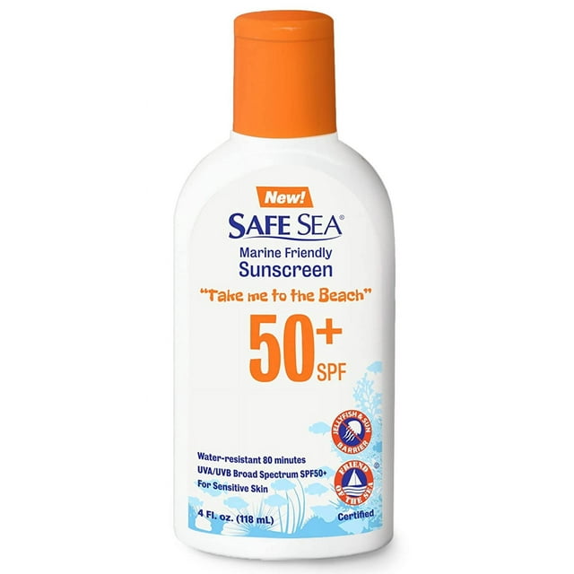 Protector solar SAFE SEA, bloqueador de picaduras de medusas, SPF 50+, 120 ml