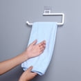 thumbnail image 4 of Bewildely Soporte de papel de cocina soporte de pared de plástico estante de paño autoadhesivo estante de rollo de tejido colgante móvil para el hogar Type3 NO3 Bewildely HA003538-02, 4 of 6