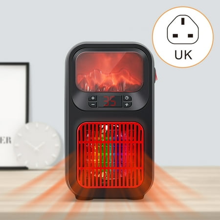 

Portable Space Heater 500W Low Wattage Heating 3 Gears with Digital Display for Bedroom Home Desktop