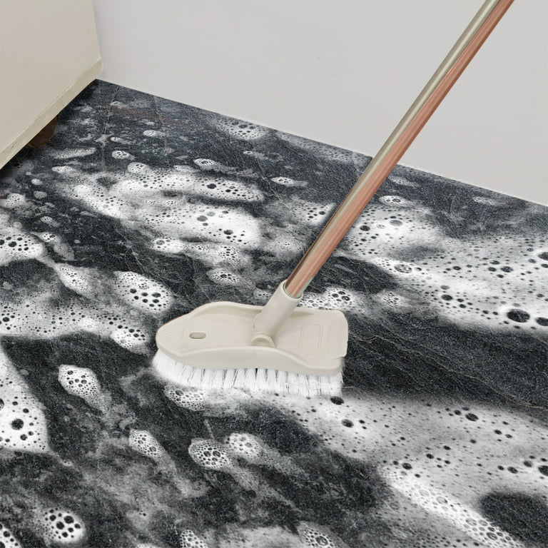 Youloveit 1pc Long Handle Cleaning Brush Floor Scrub Brush Cleaner Tool Long Handle Dust Brush for Bathroom Wall Floors Cleaning Scrub Bathtub Patio