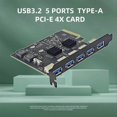 thumbnail image 5 of PCIE 4X to USB3.2 5 Ports Expansion Card, 5 of 5
