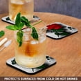 thumbnail image 3 of 3dRose, A long stemmed red rose with dew a grunge tribal background and shadows simply stunning, Set of 8 Coasters - Soft, 3 of 7