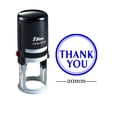 thumbnail image 1 of THANK YOU Round Self Inking Thank you Stamp 20mm Mini Shiny Mounted Rubber Stamp, 1 of 1