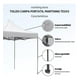 thumbnail image 5 of Toldo Carpa Lona Plegable Reforzado Impermiable Portatil 3x3M para Eventos Tianguis Jardin Patio Incluye Estuche para Transportarlo Color Azul, 5 of 6