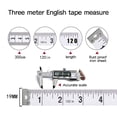 thumbnail image 4 of EGYMEN 120 Inch DIY Tailor's Clothing Measuring Tape, Soft Fabric Ruler for Sewing and Tailoring, Flexible Body Measurement Tape, Durable Fiberglass Measuring Tape, 120 Inch/300CM, 4 of 5