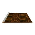 thumbnail image 2 of Ahgly Company Machine Washable Indoor Square Persian Yellow Traditional Area Rugs, 5' Square, 2 of 4