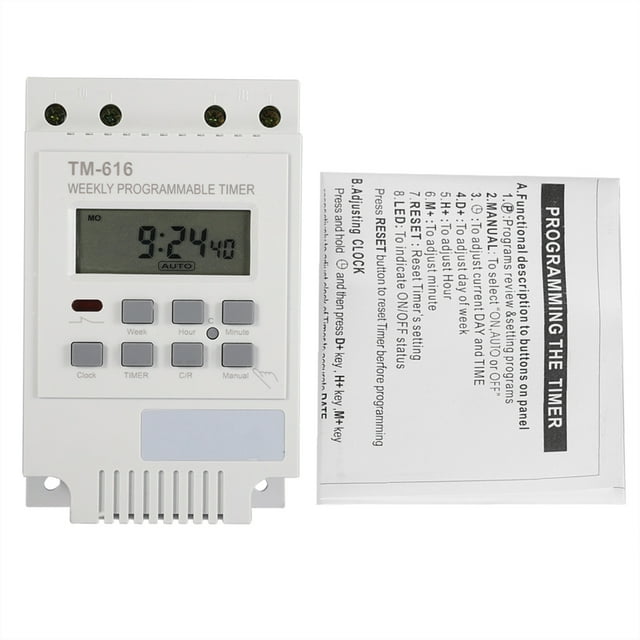 Temporizador de Interruptor de Control Inteligente ANGGREK Programable Duradero