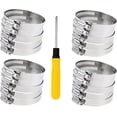 thumbnail image 1 of Stainless Steel Pool Hose Clamps (27mm - 50mm) 1-2 inch for Replacement Hose for Above Ground Pools (20 PCS), 1 of 7