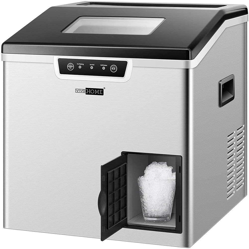 VIVOHOME 2 in 1 Electric Portable Compact Countertop Automatic Square Ice Maker and Shaver