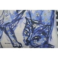 thumbnail image 3 of 18"x18" Blue Decorative Pillow (Cat), 3 of 3