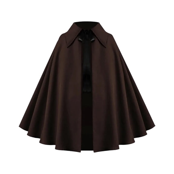 Ceisia Men Halloween Cape Cloak Lapel Collar Cosplay Costume Medieval Vampire Role Play Outerwear Gift