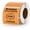 Orange, variant on Brown Direct Thermal Labels Vinyl 2 × 2 Inch Self-Adhesive Square Stickers Roll Waterproof Printer Decals Name Tag for QR Code DIY Office Address 500 PCS