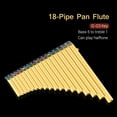 thumbnail image 4 of 18 Pipes Pan Flute C Tone Panpipes Instrument with Carry Bag Traditional Musical Instrument, 4 of 7