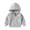 Gray, variant on GYRATEDREAM Toddler Baby Boy Zip Up Hoodies Solid Color Casual Long Sleeve Hooded Sweatshirts Jacket with Pocket Gray for 2-9Y