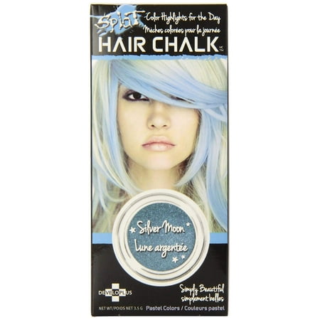 Silver Hair Chalk Hair Chalk, Silver Moon, The chalk slides on dry and instantly adds just the right touch of color. By Splat ()