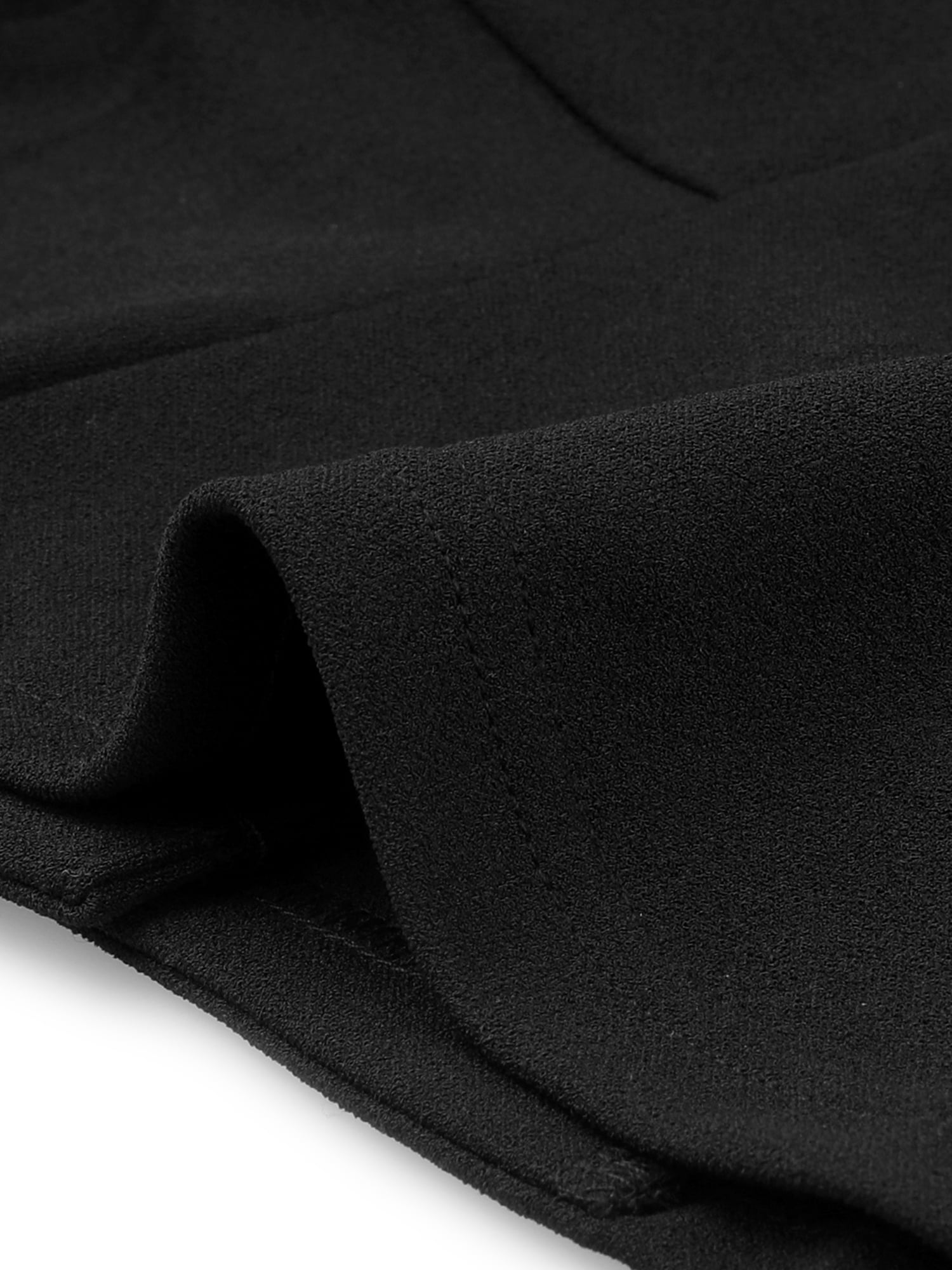 DARING DIVA Women's 2 Pcs Long Sleeve Jacket Pleated Skirt Suit Sets L Black