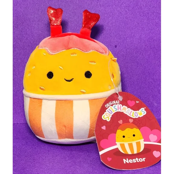 Squishmallows Valentine's Day Nestor the Chicken Nugget 4" NWT