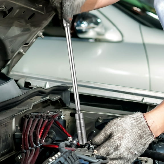 WRITWAA Mechanics 1 Set Silver Chromevanadium Steel Spark Plug Remover For Auto Repair