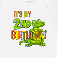 thumbnail image 4 of Inktastic It's My 2nd Birthday with Cute Green Alligator Boys or Girls Baby Bodysuit, 4 of 5