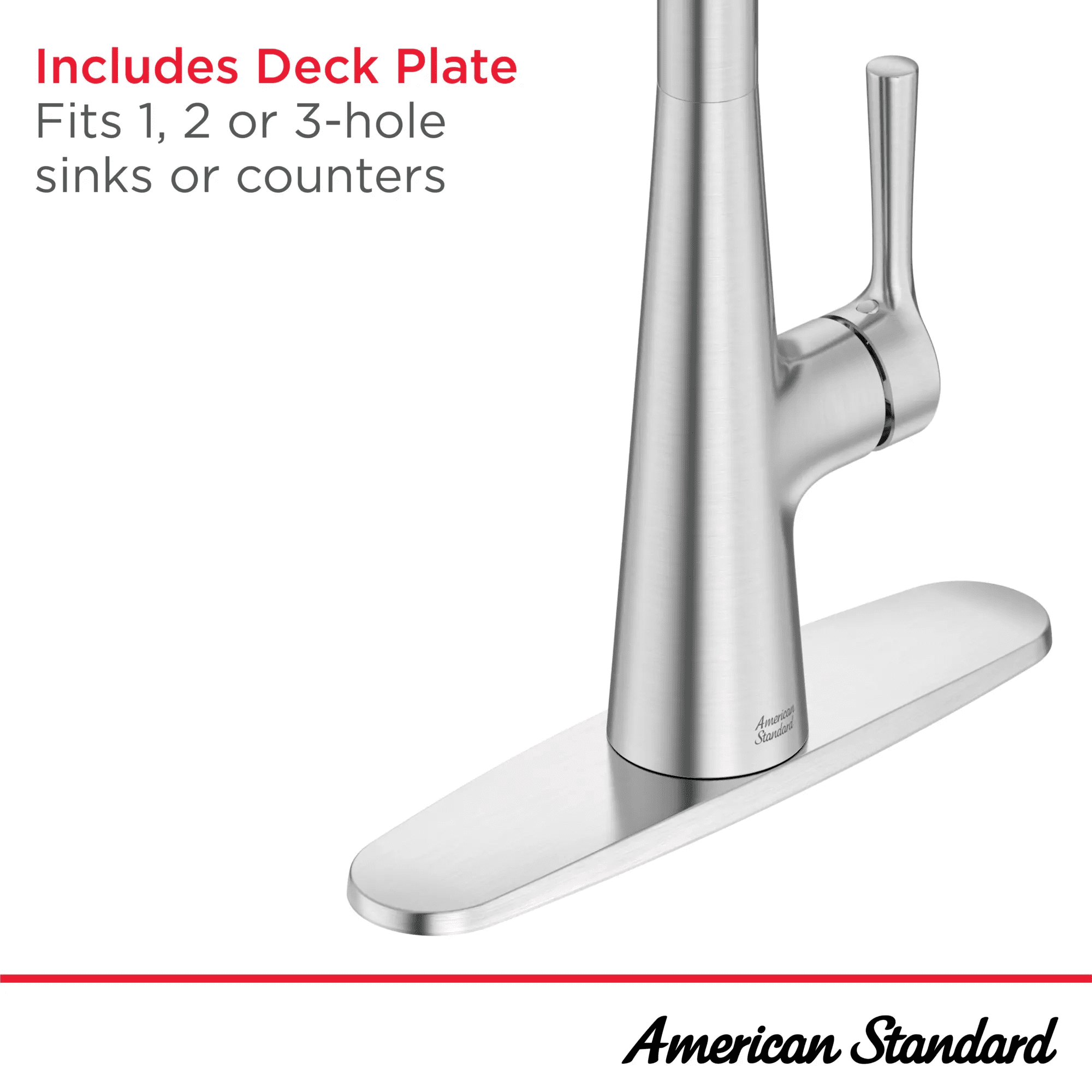 American Standard 7441300.075 Southport Pull-Down Kitchen Faucet with Sprayer, 1.8 GPM, Kitchen Faucets with Pull Down Sprayer, Stainless Steel