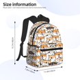 thumbnail image 2 of Pofeuu Shiba Inu Dog Print Laptop Backpack Travel Canvas Backpack for School Lightweight and Comfortable Backpack College Backpack Schoolbag, 2 of 6