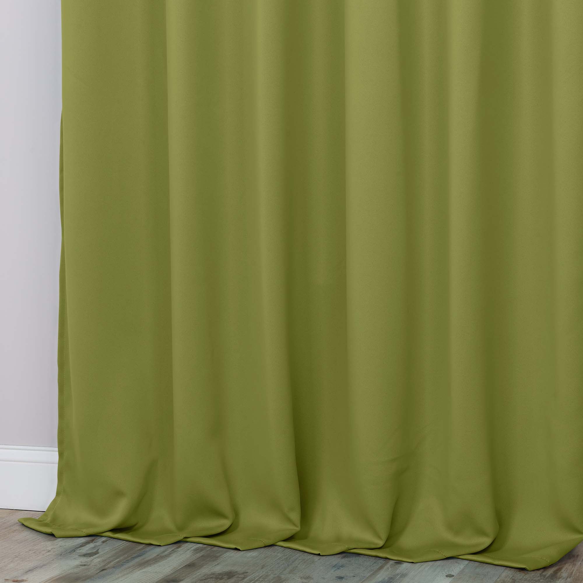 Superior Blackout Solid Light Filtering Grommet Curtain Panel Set, 52" x 84", Sage